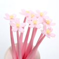 thumbnail image 7 of sunsanly 2Pcs Gel Pens Quick-Drying Non-Slip Ergonomic Design Smooth Writing Flower Shape Refillable Ink Pens Office Supplies, 7 of 7