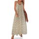 thumbnail image 1 of Vestido sin mangas con estampado de antílope claro y cervatillo, vestidos de verano para mujer, vestidos largos africanos para mujer, 1 of 7