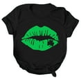 thumbnail image 4 of TAIAOJING Womens Tops Short Sleeves Crew Neck Letters Print Pullover Blouse Tee Tunic Blouse T-shirt Casual Tees, 4 of 5