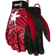 MCR Safety MR100XXL Gloves: Size 2XL, Synthetic Blend Red