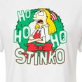 thumbnail image 3 of Hey Arnold! - Ho Ho Ho Stinko - Juniors Cropped Cotton Blend T-Shirt, 3 of 5