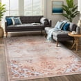 thumbnail image 6 of Beverly Rug Machine Washable Easy Cleaning Indoor Non-Slip Rugs Pink / Cream 4'x6', 6 of 9