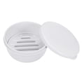 thumbnail image 3 of Uxcell Travel Soap Container, 3 Pack Round Soap Holder Case, Black Blue White, 3 of 5