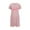 Pink, variant on Valentine's Pajamas for Women Oversized Short Nightgown Heart Print Short Sleeve Nightdress
