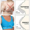 thumbnail image 5 of Oksale Mesh Sports Bras for Women Hollow Out Plus Size Yoga Workout Bra with Removable Pads Breathable Lightweight Supportive Push Up Bralettes Blue S, 5 of 5