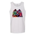 thumbnail image 2 of Cute and Colorful Pomeranian Dog Animal Lover Mens Graphic Tank Top, White, 3XL, 2 of 3