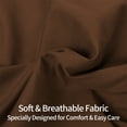 thumbnail image 2 of 2 Pack Queen Brushed Microfiber Pillow Shams with 2" Flange, Super Soft and Cozy, Wrinkle, Fade, Stain Resistant Sham, Coffee, 20x30 inches, 2 of 8