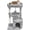 Grey, variant on Gothic Cat Tree with Coffin Bed for Indoor Cats, Small Cat Tower with Scratching Post, Modern Activity House Condo with Cradle, Kittens Cave, Black & Red