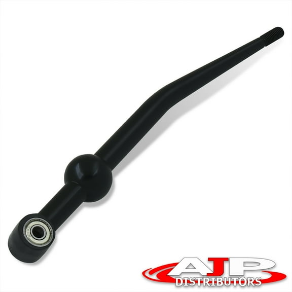 AJP Distributors Aluminum Single Bend Short Throw Shifter Black Compatible/Replacement For Acura Integra Honda Civic CRX Del Sol Manual Transmission MT 88 89 90 91 92 93 94 95 96 97 98 99 00 01