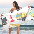 thumbnail image 6 of Cute Truck Excavator Beach Towel Fast Drying Camping Towels Sand Free Beach Blanket Soft Absorbent Travel Sport Towel for Gym Bath Shower Swimming 30" x 60" Washcloth Gift, 6 of 7