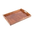 thumbnail image 4 of Bandeja de madera multiusos con 2 asas, despensa, encimera, cocina, centro de mesa, organizador de mesa rectangular, bandeja para servir, bandeja para grande Gloria bandeja de almacenamiento, 4 of 9