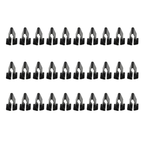 Retainer Fitting Fastener Clip Car Interior Trim Fit for Volkswagen for Audi Black 30 Pcs