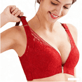 thumbnail image 3 of Abomasnow Floral Secrets Comfort Rose Bra Comfy Push Up Front Closure Lace Bras Wire-Free Seamless Underwire S-5XL, 3 of 8
