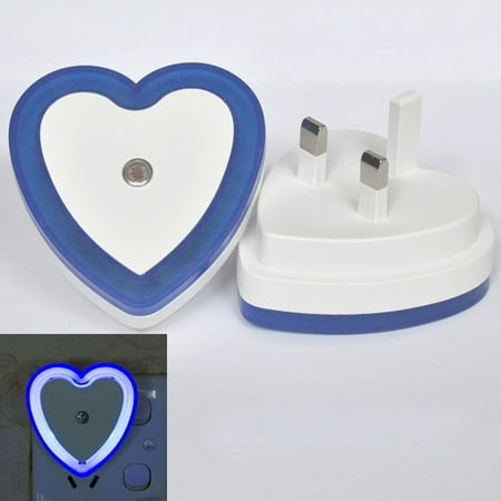 

RuiKe 1 Pcs Light Control Sensor Light LED Night Light Love-Heart Shaped for Hallway Cabinet Closet Stairs