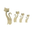 thumbnail image 1 of Autocollant Mural, Autocollant de Forme de Chat de Miroir de Mur de Miroir de Mur Autocollant de Forme de Chat Fiable et Durable, 1 of 8