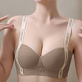 thumbnail image 1 of Fgnfyis Soutien-gorge Sans Armatures pour Femmes, Rassemblement et Révélation, Dos Magnifique, Soutien-Gorge pour Femmes, Café S, 1 of 6