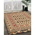 thumbnail image 3 of Ahgly Company Machine Washable Indoor Rectangle Traditional Dark Sienna Brown Area Rugs, 2' x 5', 3 of 7