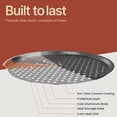 thumbnail image 5 of Non-Stick Pizza Pan with Holes - 13-Inch Perforated Pizza Crisper Carbon Steel Pizza Pan - 1 Round Pizza Trays, 5 of 8