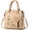 Khaki, variant on NCY Women Embroidered Satchel Top Handle Purses and Handbag Lightweight Totes Crossbody Shoulderbag for Lady