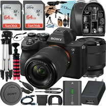 Sony Alpha a7 IV Mirrorless Digital Camera with FE 28-70mm Lens   2 Pack SanDisk 64GB Card   Case   Tripod   ZeeTech Accessory Bundle (International Version)