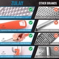 thumbnail image 7 of Zulay Kitchen Professional Stainless Steel Flat Handheld Cheese Grater - Orange, 7 of 7
