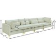thumbnail image 5 of Meridian Furniture Canapé Modulaire en Velours Crème Julia, 5 of 5