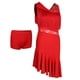 thumbnail image 1 of Vestido de baile latino con borlas Zulema Rojo L, 1 of 8