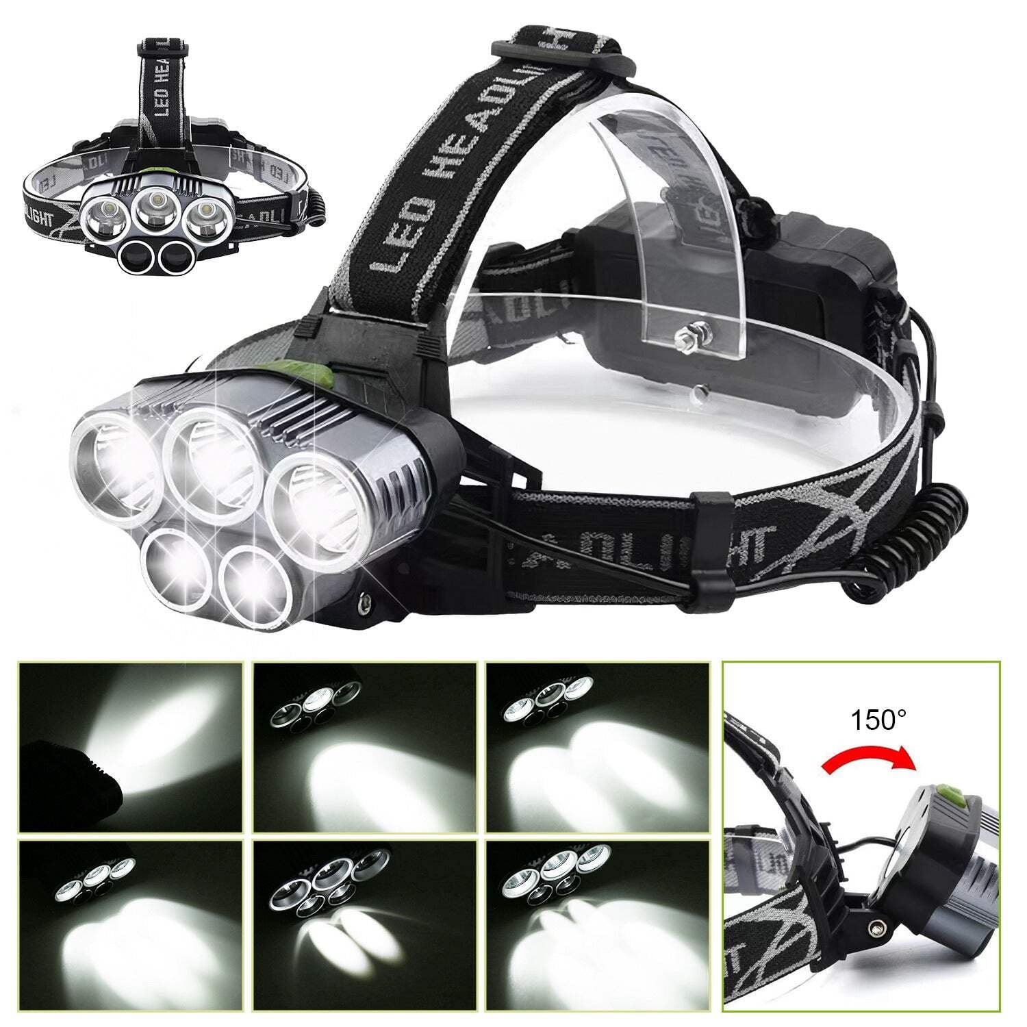 High Power LED Headlamp – Rechargeable