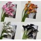 thumbnail image 2 of Juego de 10 piezas: lirios de cala artificiales de alta calidad, fabricados con material EVA, adecuados for decoración textil, diseño floral comercial, diseño de ramos y accesorios for fotografía., 2 of 2