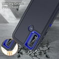 thumbnail image 5 of SaniMore for Motorola Moto G Play 2023 Case, 3-Layer Shock Absorbing Non-Slip Stripes [Soft Silicone Rubber] [Hard PC Bumper] Military Grade Shockproof Protective Cover for Moto G Play, Navy Blue, 5 of 8