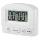 thumbnail image 1 of Reloj digital portátil con temporizador de cuenta regresiva y pantalla LCD grande para uso en cocina (blanco), 1 of 14