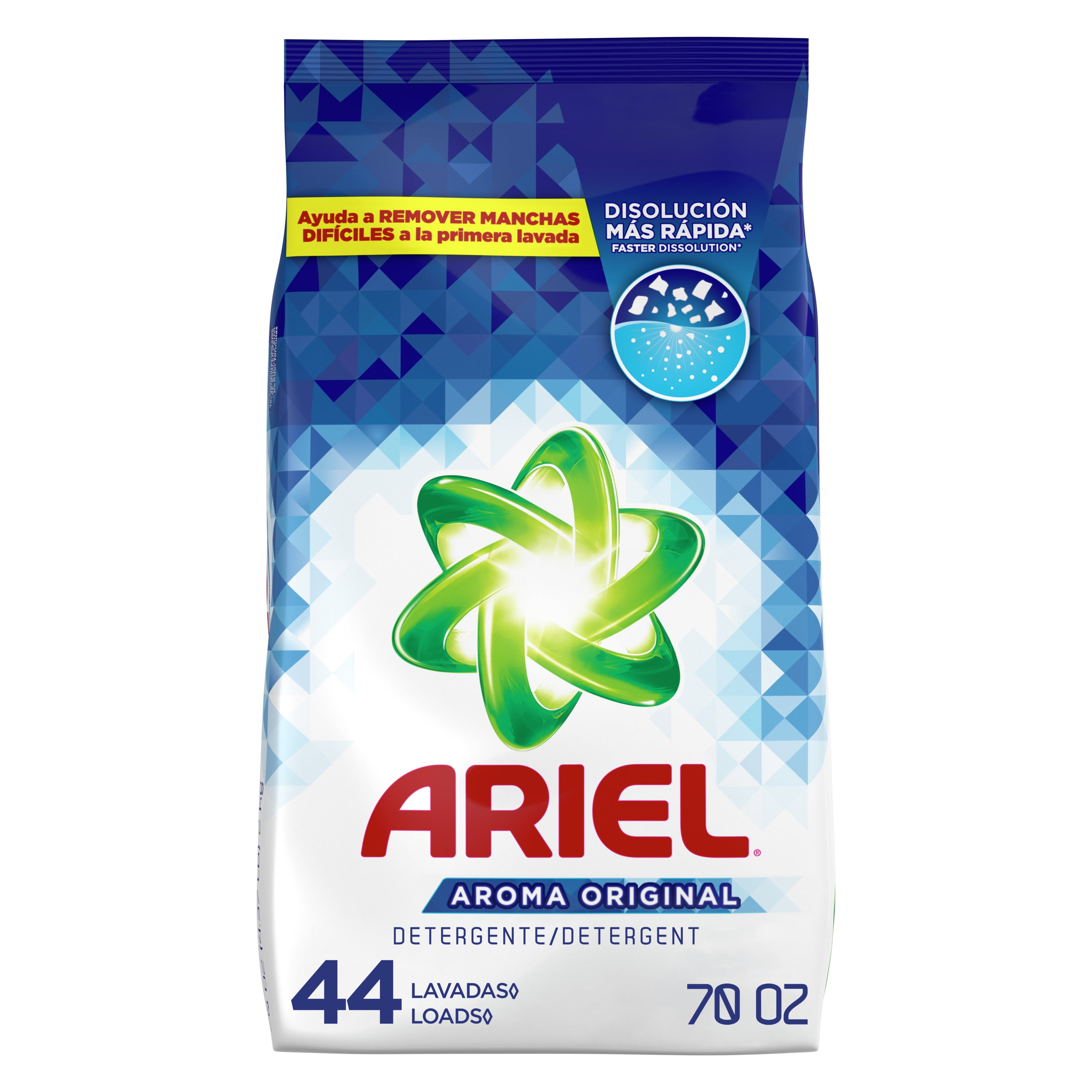 Ariel Original, 44 Loads Laundry Detergent Powder, 70 oz