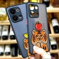 thumbnail image 2 of Funda de teléfono mate para OPPO RENO 8 8T 7Z 7 6Z 6 5 4 3 PRO PLUS 4G 5G Edge Funda rígida Funda Coque Capa Shell lindo pequeño tigre, 2 of 5