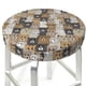 thumbnail image 3 of Balery Cartoon Bear Fundas de asiento para taburete de bar redondo de tela de terciopelo ajustables que protegen de arañazos y manchas para sillas de 14 a 17 pulgadas.-13 inch, 3 of 7