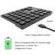 thumbnail image 4 of Teclados NuméRicos InaláMbricos, Teclado NuméRico de 36 Teclas Teclado NuméRico PortáTil para Computadora de Escritorio, PortáTil y Tableta, 4 of 5