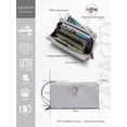 thumbnail image 4 of Punplita Women Wallet Leather Long Wallets for Women with Zipper and Card Holder, 4 of 8