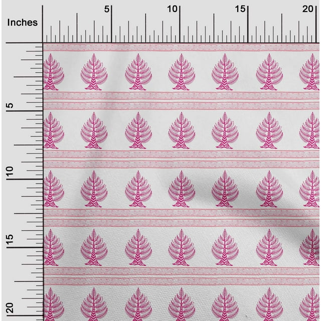 oneOone Cotton Flex Fabric Chevron & Tree Block Decor Fabric Printed BTY 40 Inch Wide