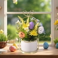 thumbnail image 5 of Holiday Saving WIZUTIZ Spring Easter Small Potted Plants Simulation Plants Fake Flowers Decorative Ornaments Home Living Room Desktop Bonsai Multicolor, 5 of 5
