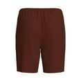 thumbnail image 4 of Picia Brown Pajama Shorts for Men, Men's Pajama Bottoms, Sleepwear,Short Pajama Pants-Large, 4 of 9