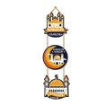 thumbnail image 3 of MYG 2024 Middle East Stars and Moon Paper Door Hanging Decorative Pendant, 3 of 8