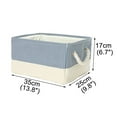 thumbnail image 3 of Unique Bargains Fabric Storage Bin Box with Handles Laundry Baskets Organizer for Closet, 3 of 8