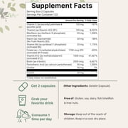 Micro Ingredients Pure Methylated B Complex, 240 Capsules | 11-in-1 Formula with Methylfolate, B12, Thiamin, Inositol, Choline, Fat Soluble Vitamin C | Filler Free, Non-GMO