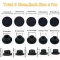 thumbnail image 2 of 20 tapones de silicona reutilizables para salero y pimentero, de 5 tamaños (16/17/18/19/20 mm de diámetro interior), color negro., 2 of 9
