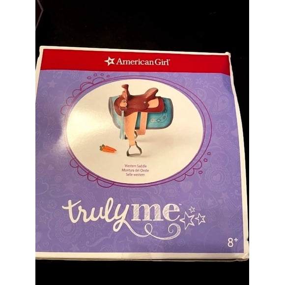 AMERICAN GIRL TRULY ME WESTERN SADDLE Set W/Blanket and Carrots NIB