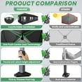 thumbnail image 2 of HOTEEL 10x30 EZ Pop Up Canopy with 8 Sidewalls, One Push Setup Glow Party Tent for Commercial, Waterproof UPF50+ Wedding Tent with Wheeled Bag & Air Vent, Black, 2 of 11