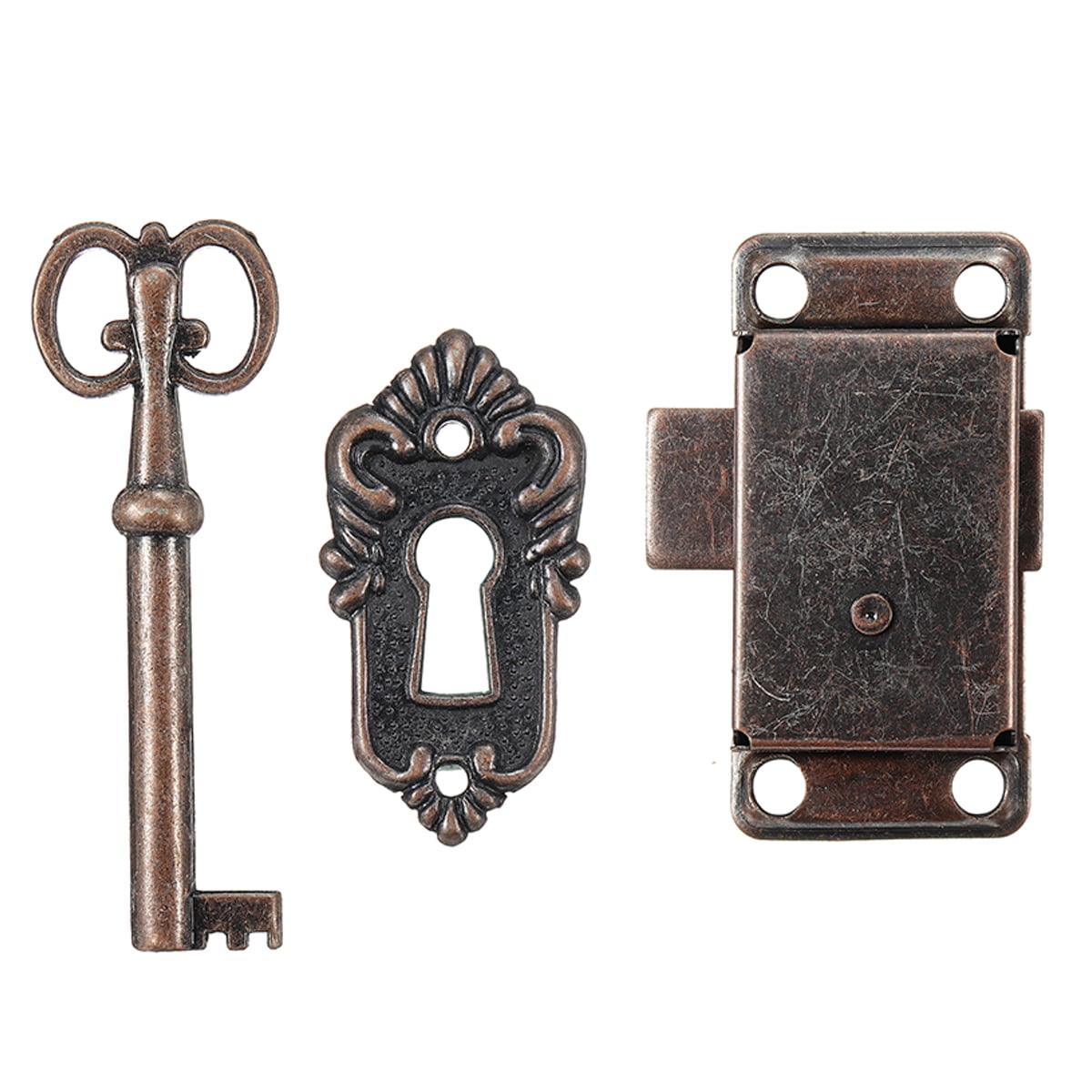 New Cabinet Door Lock Set Key Curio Grandfather Clock China Jewlery Replacement 