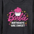 thumbnail image 3 of Barbie - Birthdays Are Sweet - Women's Lightweight French Terry Long Sleeve Shirt, 3 of 5