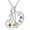 Palette-White Gold, variant on Artist Paint Palette and Brush Necklace 925 Sterling Silver Pigment Necklace Colorful Painters Pendant Future Artist Jewelry for Women (Rose Gold)