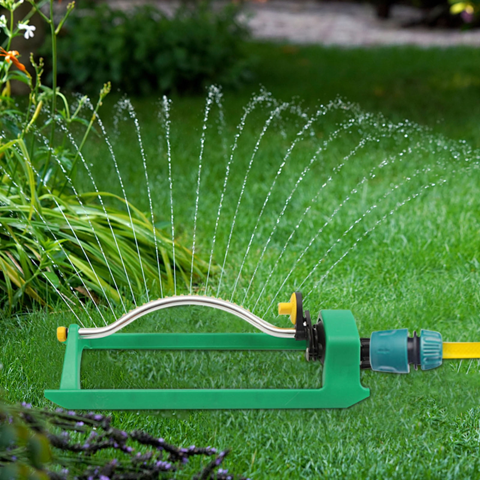Matoen Lawn & Garden Essential Oscillating Sprinkler, Water Sprinkler for Yard,Covers up to 3,600 sq. ft., Heavy Weight Base