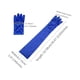 thumbnail image 3 of Guantes largos Allegra K de los años 20 para mujer Azul real One Size, 3 of 6